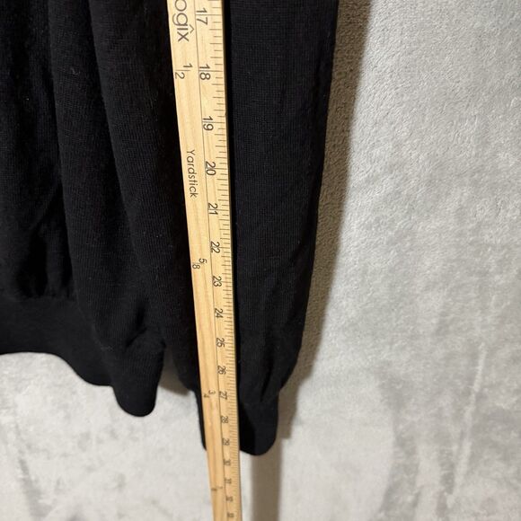 FootJoy Sweater XL Black Half Zip Pullover Wool Lined Golf Performance Indian - Picture 8 of 10